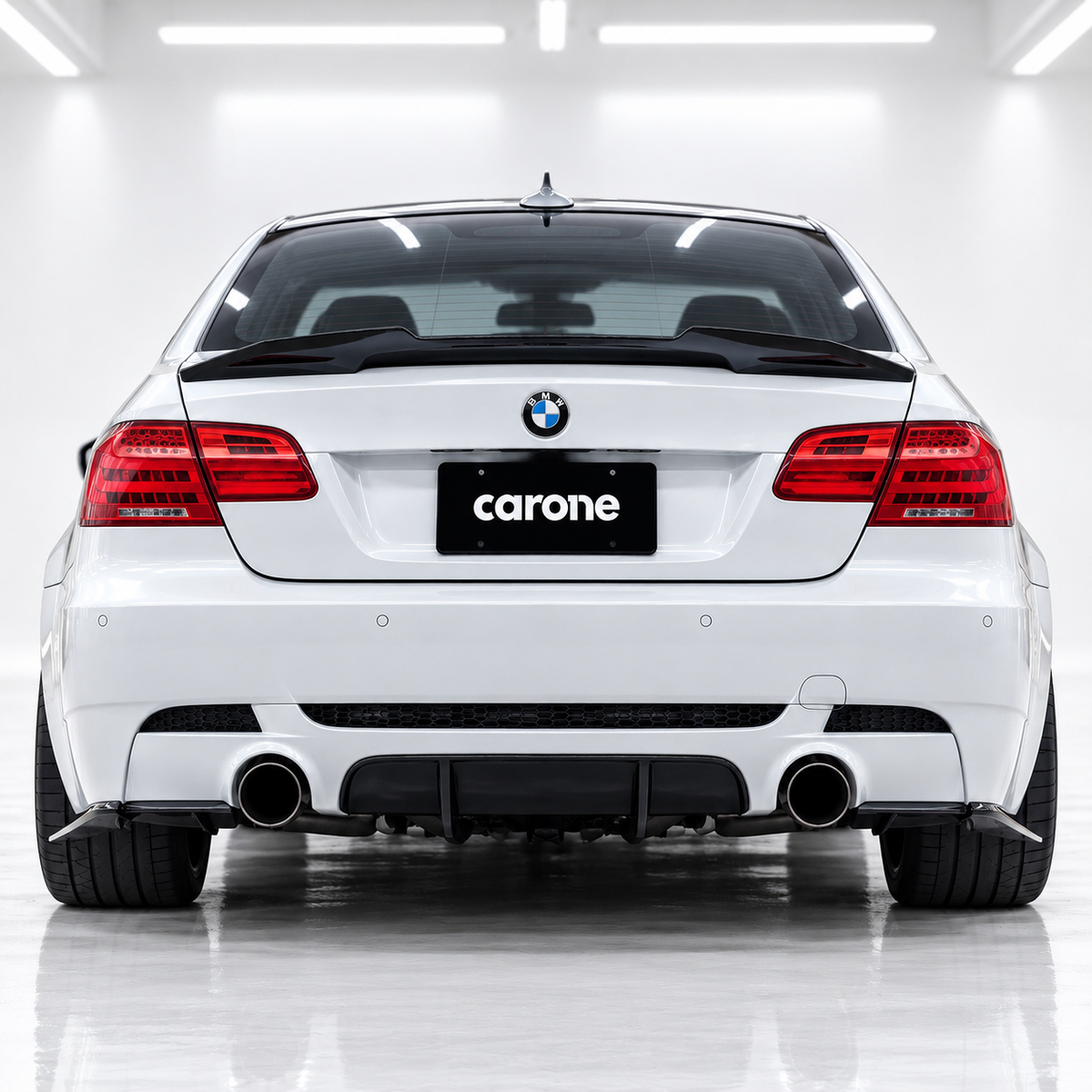 ALERÓN MALETERO NEGRO BRILLANTE BMW E92 M3 328i 335i V2 PSM DUCKBILL 2007-2013