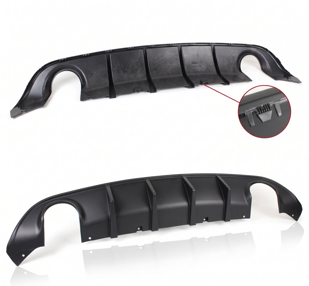 Dodge Charger SRT R/T Scat Pack 2015-2023 Difusor de parachoques trasero negro mate