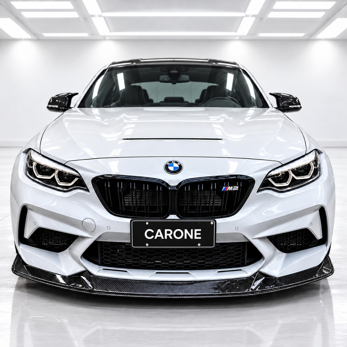 Parachoques delantero de fibra de carbono 19-2021 para BMW M2 COMPETION F87