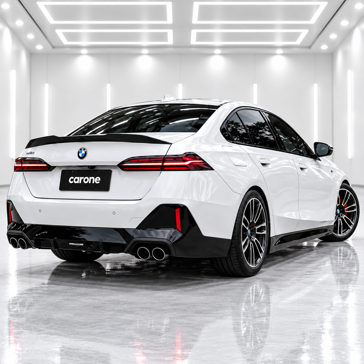 ALERÓN DE TECHO DE FIBRA DE CARBONO COMPLETO ESTILO V CTM V 2024-26 BMW G60 530I G90 M5