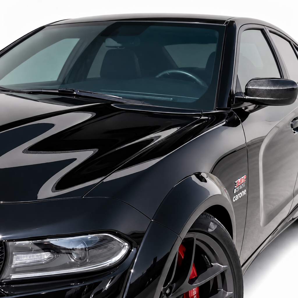DODGE CHARGER 2011-23 COMPLEMENTO FIBRA DE CARBONO REAL ESPEJO RETROVISOR LATERAL CUBIERTA SUPERPOSICIÓN