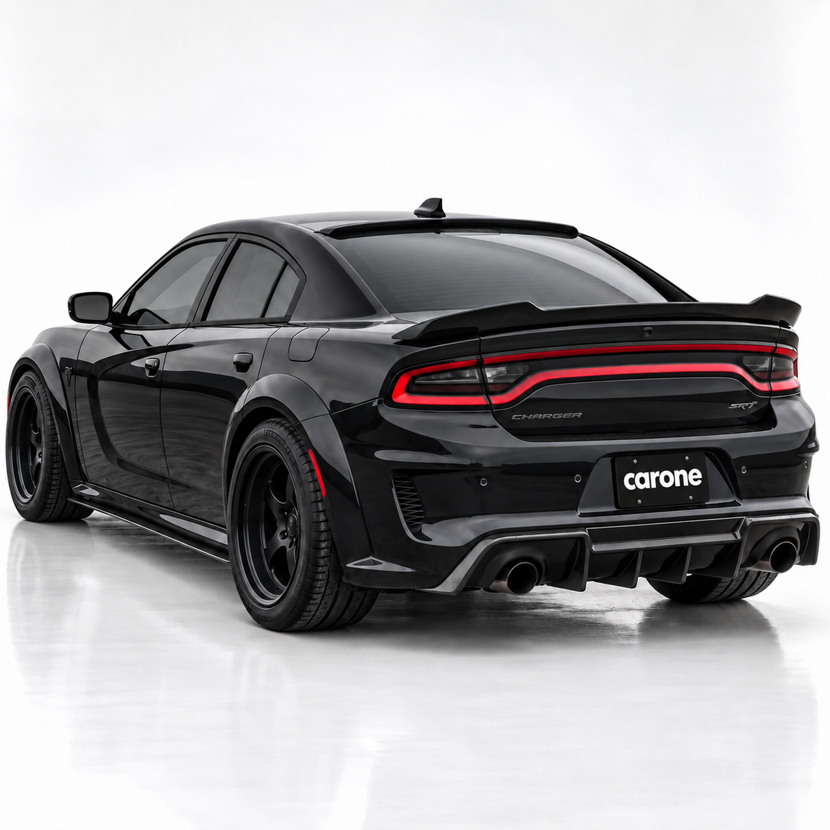 DODGE CHARGER 2011-2023 NEGRO MATE HIGHKICK DUCKBILL ALERÓN TRASERO ALERÓN