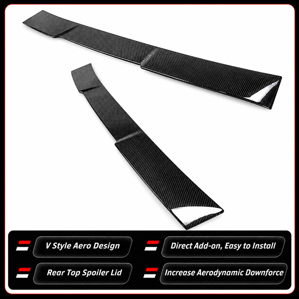 ALERÓN DE TECHO DE FIBRA DE CARBONO COMPLETO ESTILO V CTM V 2024-26 BMW G60 530I G90 M5
