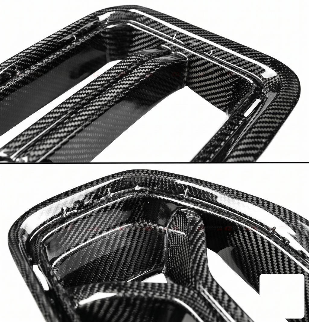 BMW G87 M2 ESTILO CSL 23-26 FIBRA DE CARBONO REAL NARIZ DELANTERA RIÑÓN REJILLA