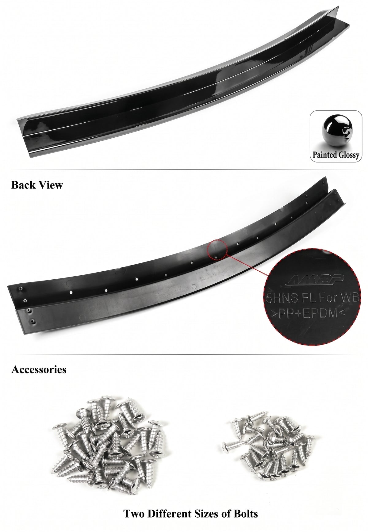 PARA DODGE CHARGER SRT 20-23 CARROCERIA WIDEBODY NEGRO BRILLANTE PARACHOQUES LABIO DELANTERO