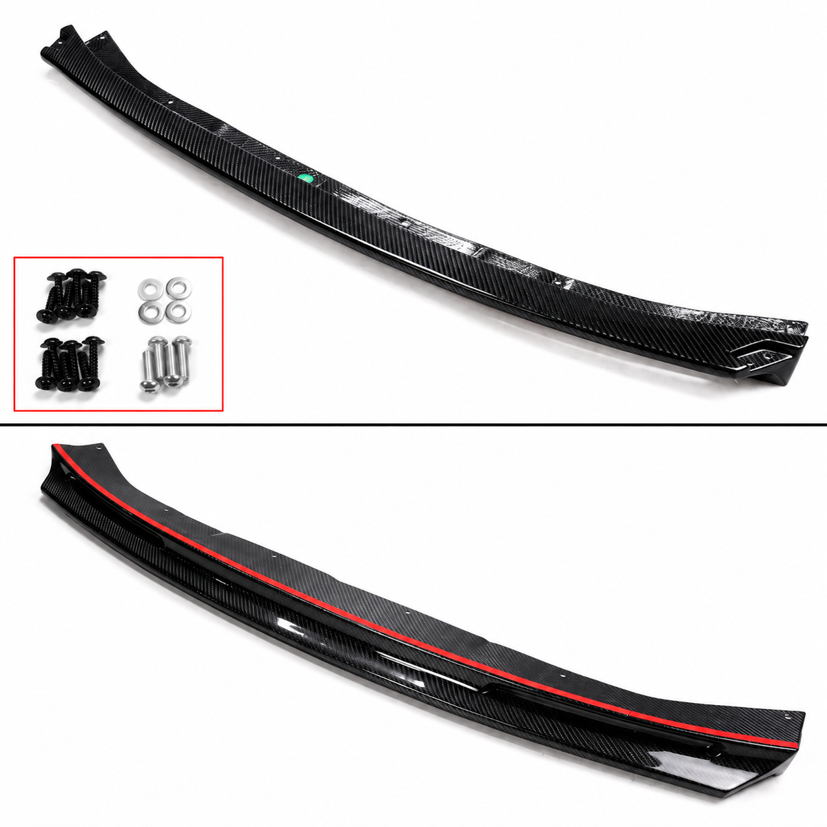 PARA BMW M3 M4 2021-2026 FIBRA DE CARBONO ESTILO V PARACHOQUES DELANTERO ALERÓN LABIAL CON CANARDS