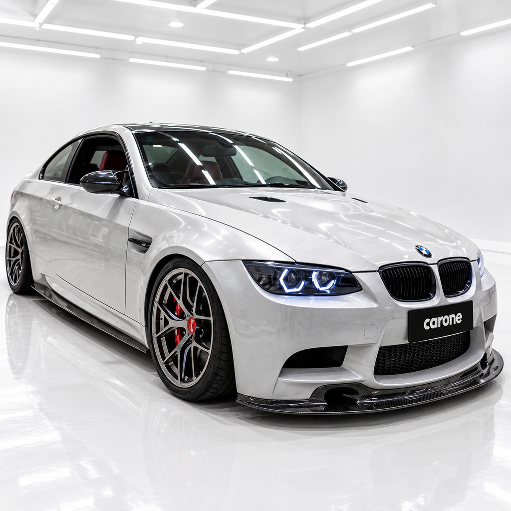 Divisores de extensión de faldón lateral de fibra de carbono de rendimiento para BMW E92 E93 M3 08-13