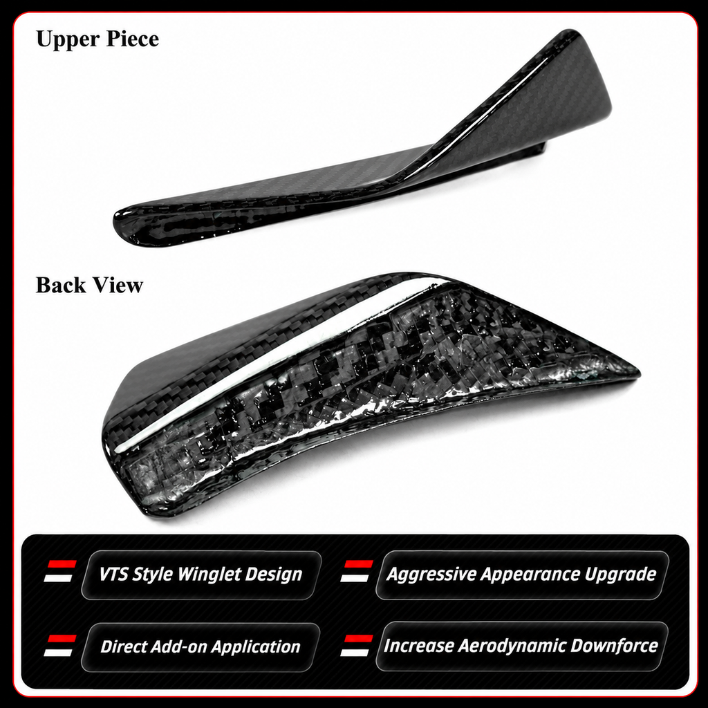 PARACHOQUES DE FIBRA DE CARBONO ESTILO VS CANARD ALETAS DE ALA PARA BMW G80 M3 G82 G83 M4 21-26