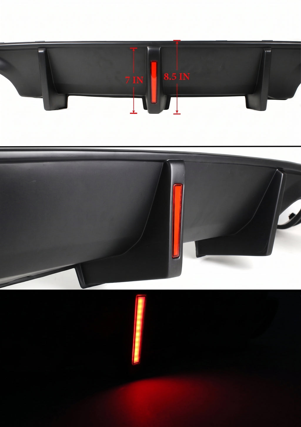 Difusor de parachoques trasero LED aleta de tiburón de carrocería ancha Dodge Charger OEM SRT 2020-2023