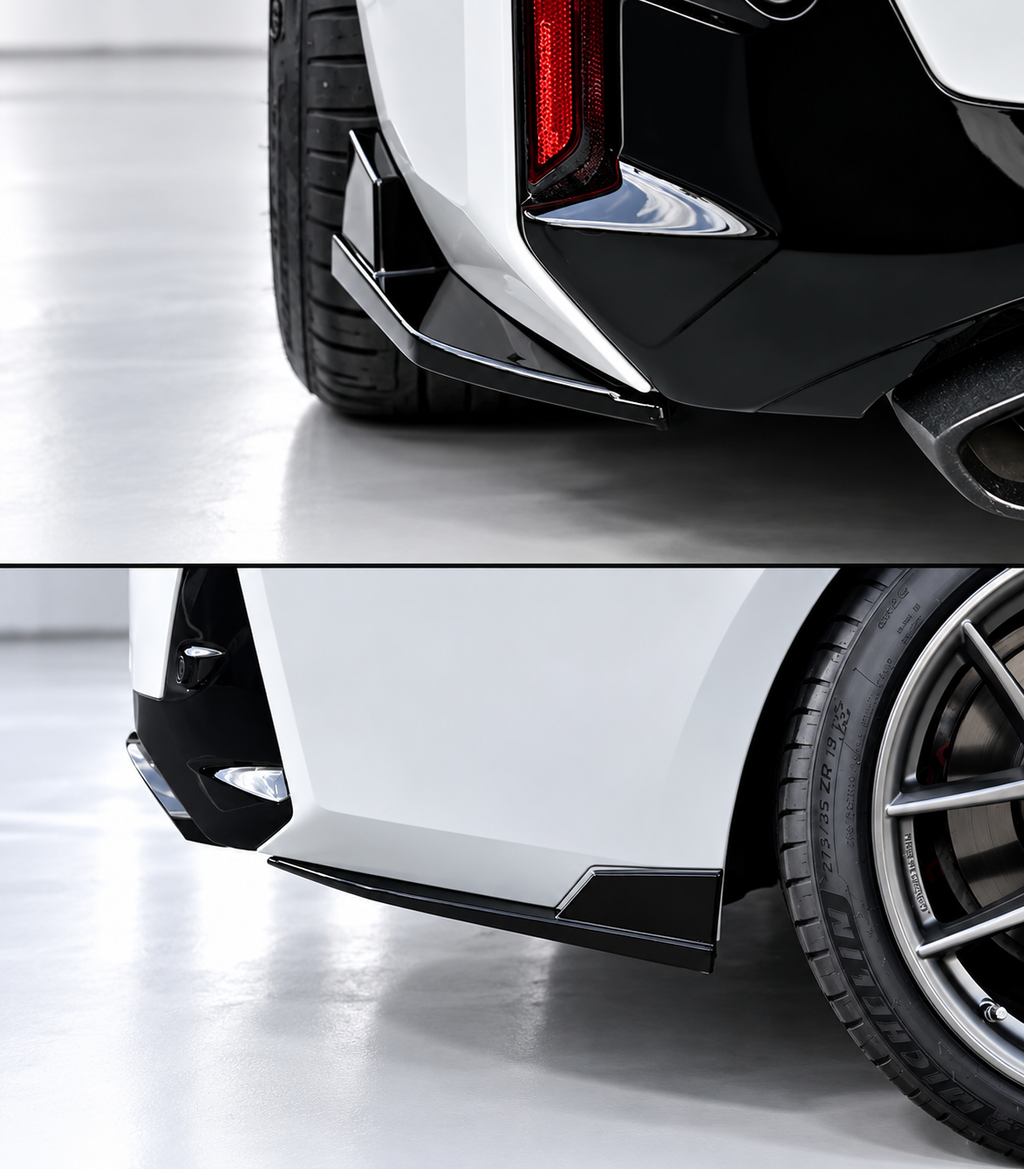 EXTENSIÓN DE PARACHOQUES TRASERO NEGRO BRILLANTE PARA BMW G20 330I M340I M SPORT 2019-26