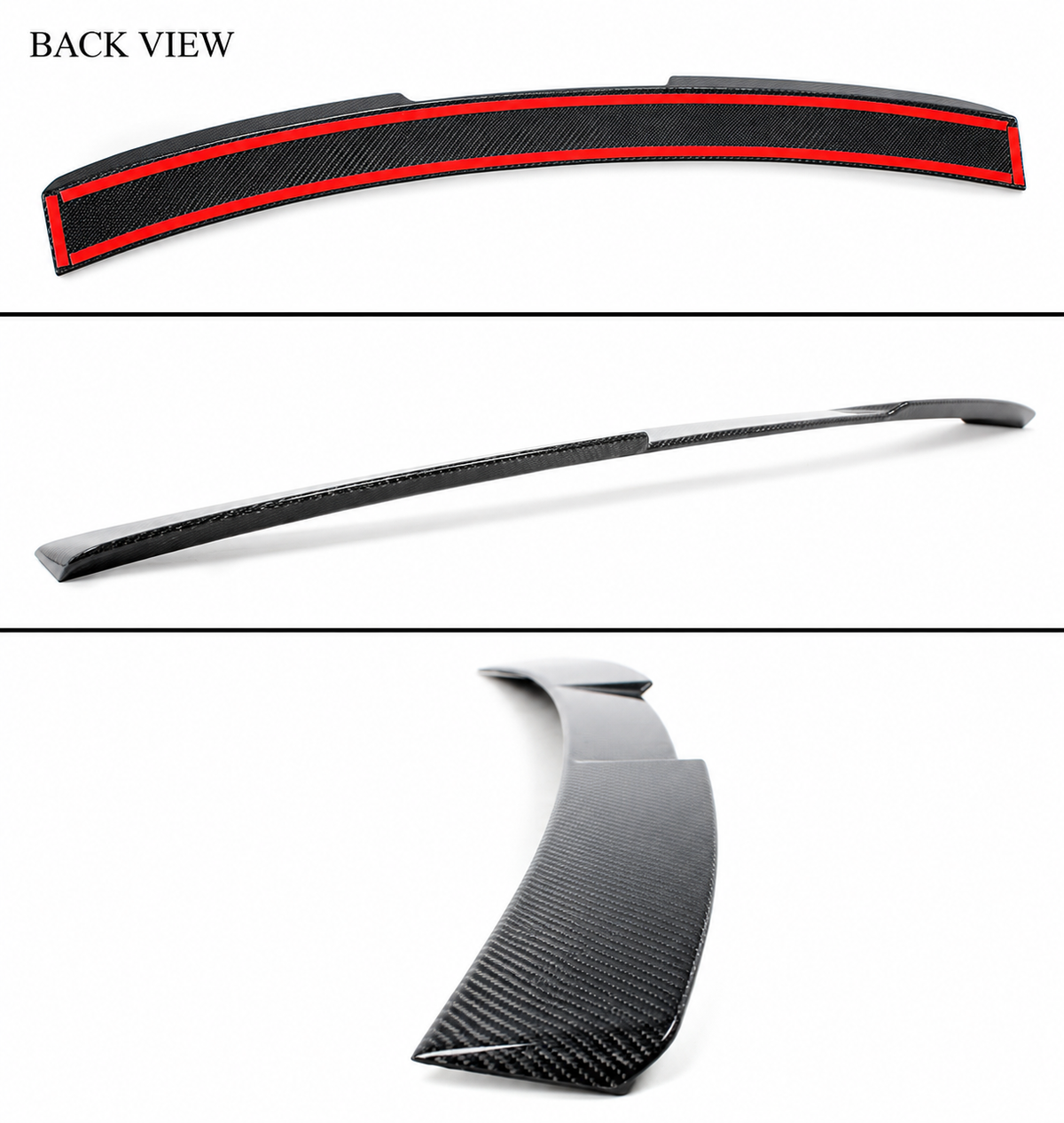 ELEGANTE ALERÓN DE FIBRA DE CARBONO PARA BMW G20 330I G80 M3 19-26 + ALERÓN DE TECHO TRASERO