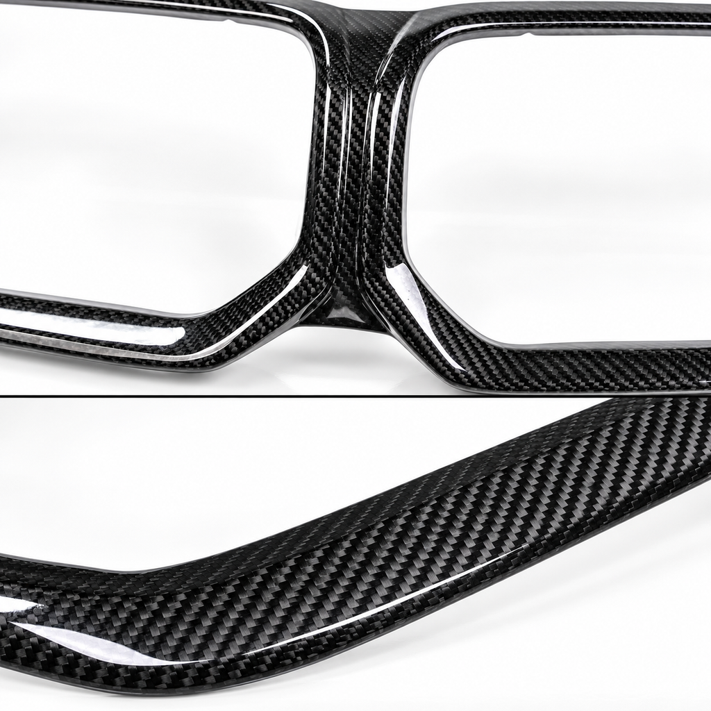 PARA BMW G20 330i M340i 2023-26 REJILLA DE FIBRA DE CARBONO SECA GUARNIZACIÓN INSERTO EMBELLECEDOR CUBIERTA