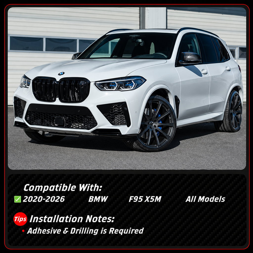 EXTENSION DE PARACHOQUES TRASERO DE FIBRA DE CARBONO PARA BMW F95 X5M 2020-26