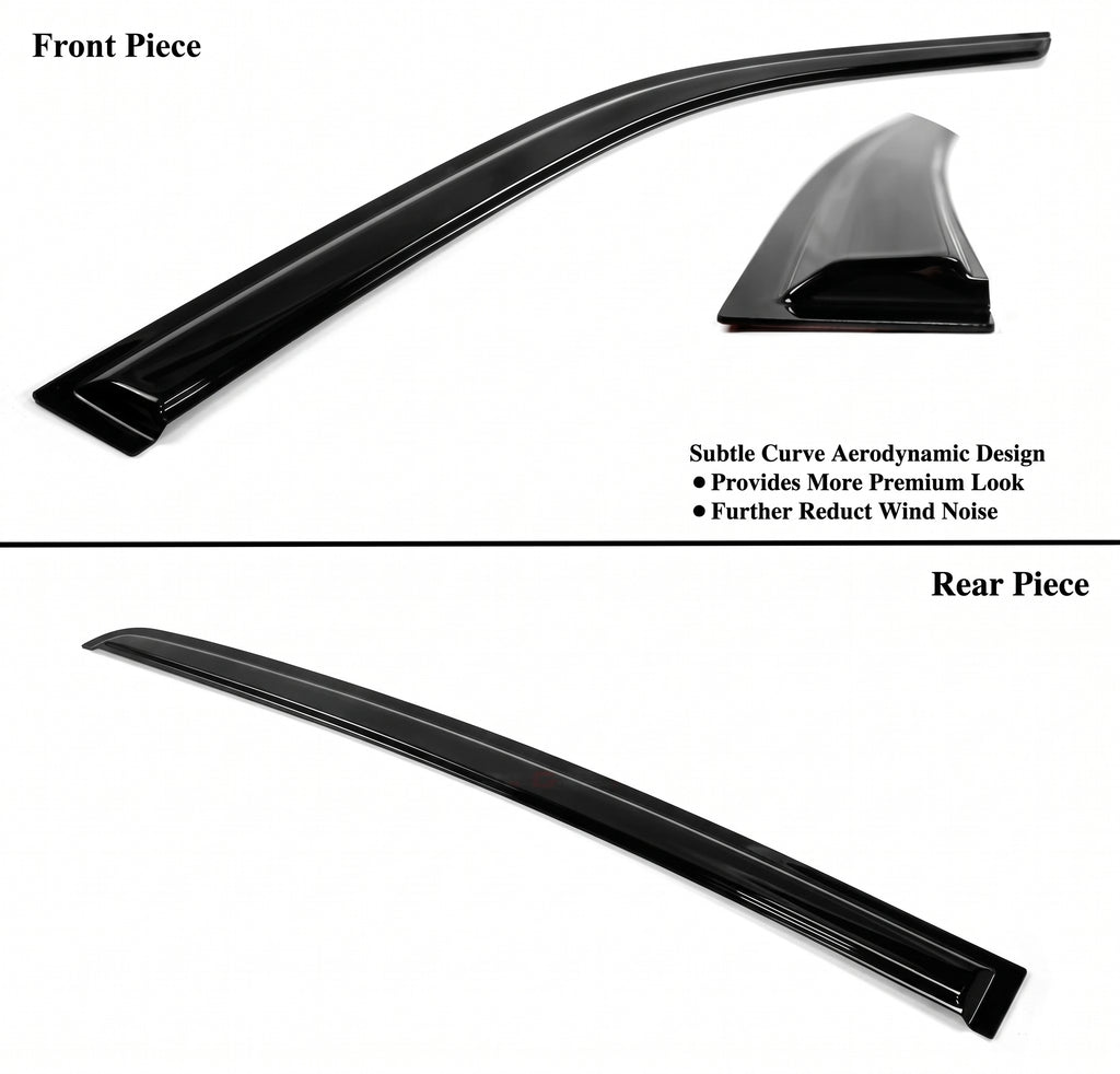 DODGE CHARGER 2011-2023 PREMIUM AERO NEGRO VENTANA VISERA PROTECTOR DE LLUVIA DEFLECTOR