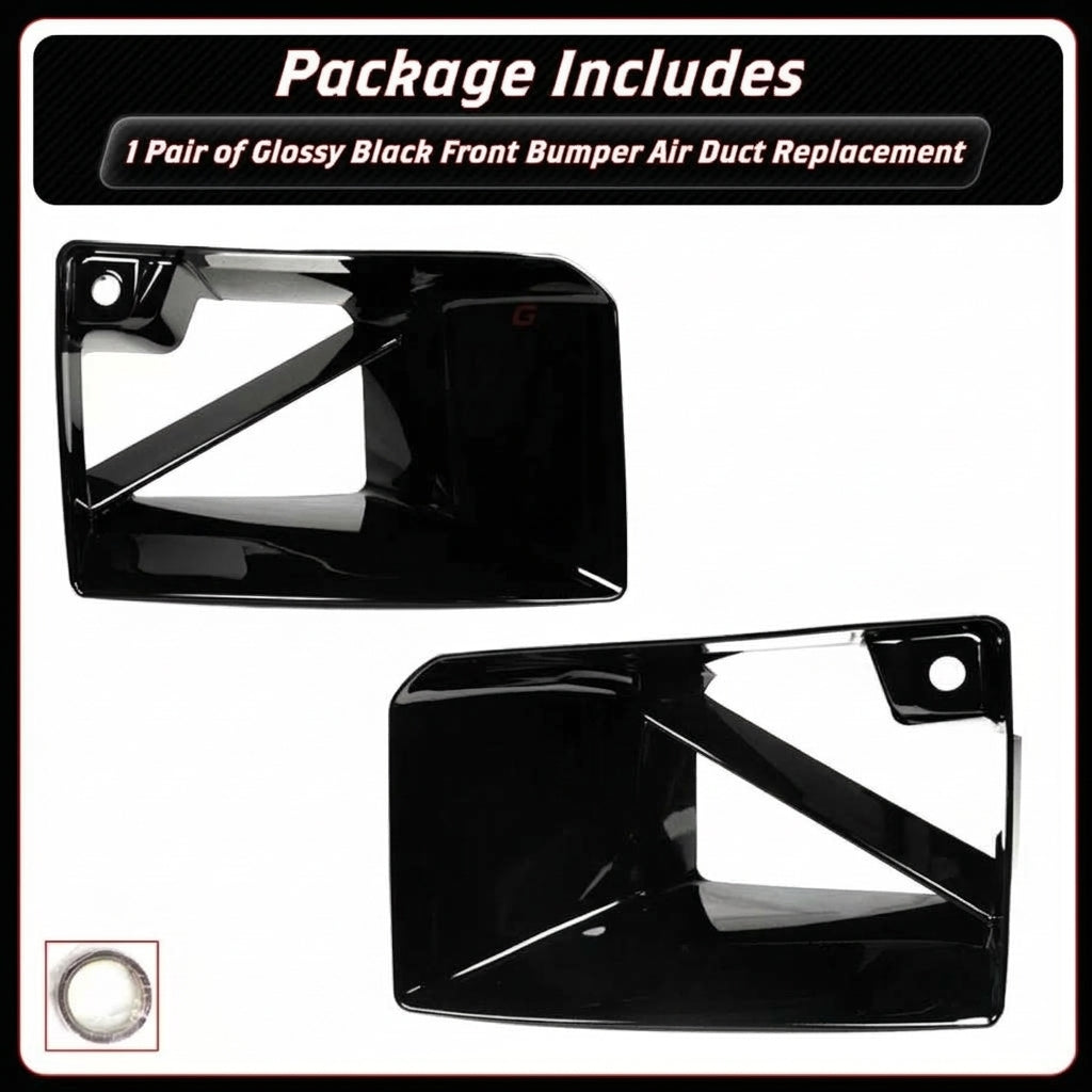 PARACHOQUES DELANTERO NEGRO BRILLANTE PARA BMW G87 M2 ESTILO 23-26 REPUESTO VENTILACION CONDUCTO DE AIRE