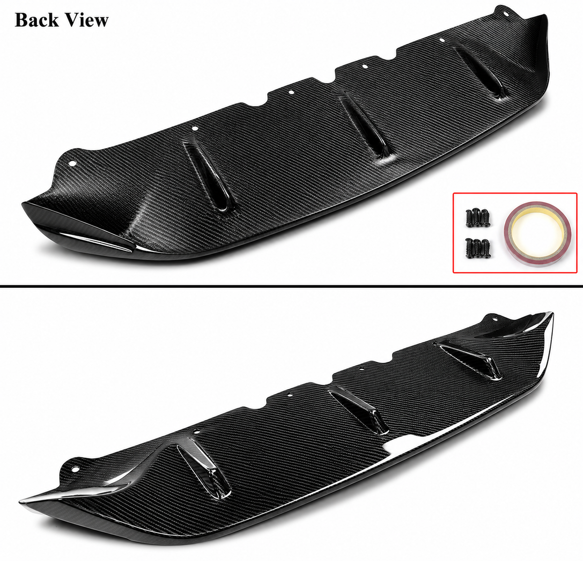 LABIO DE PARACHOQUES DELANTERO DE FIBRA DE CARBONO REAL ESTILO TK SPORT 330I M 19-22 PARA BMW G20 M340I 330I M