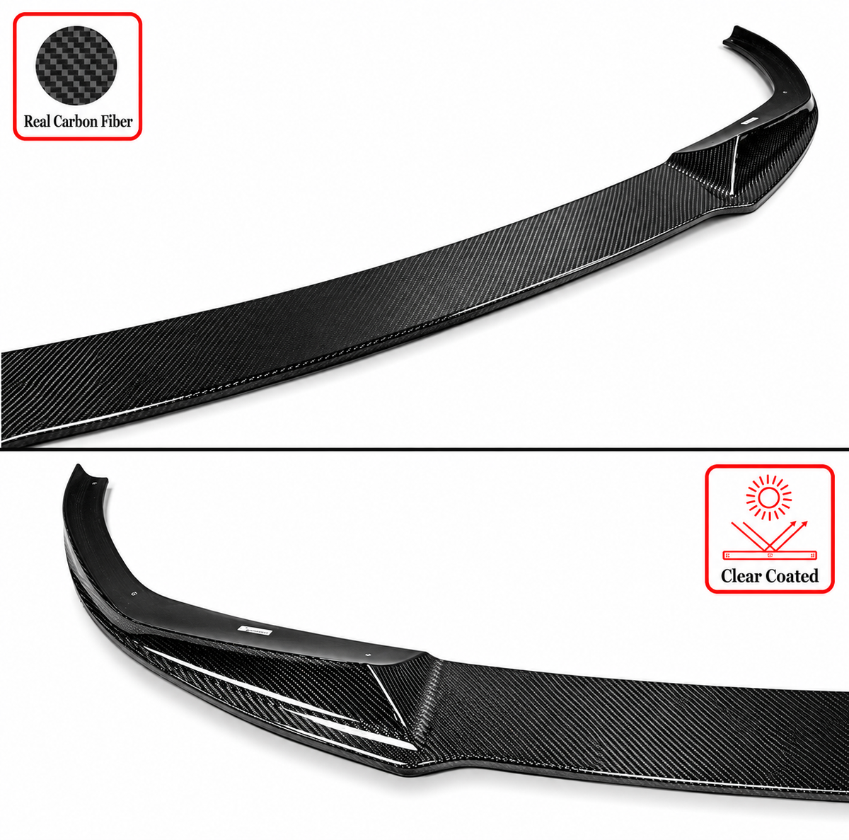 PARA BMW G20 M340i 330i M SPORT V2 GT 2019-22 FIBRA DE CARBONO PARACHOQUES DELANTERO LIP