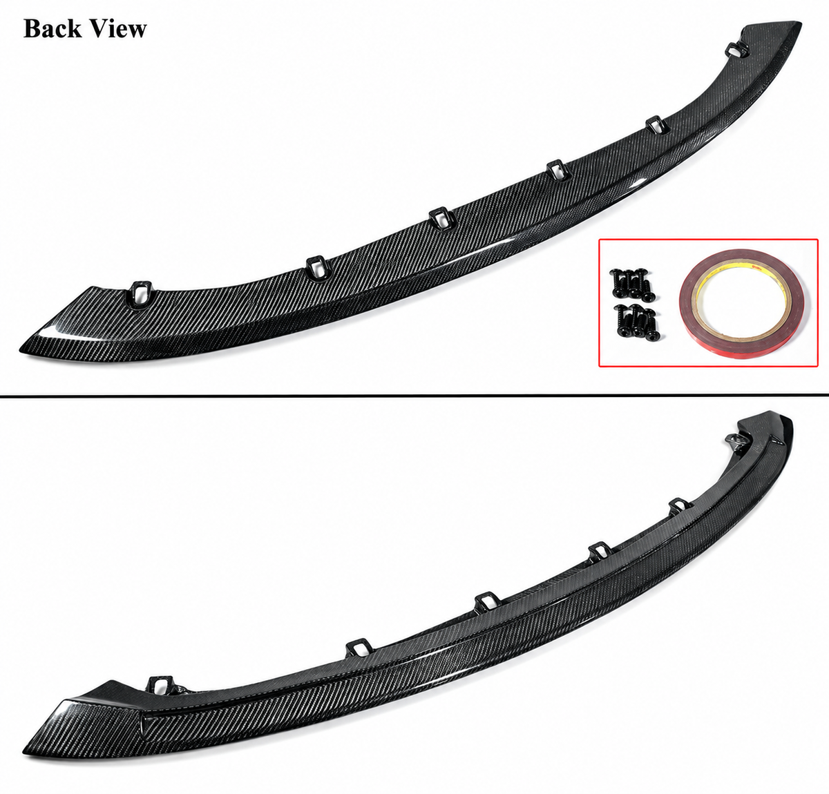 LABIO DE PARACHOQUES DELANTERO DE FIBRA DE CARBONO REAL ESTILO CSL BMW G80 M3 G82 G83 M4 2021-2026