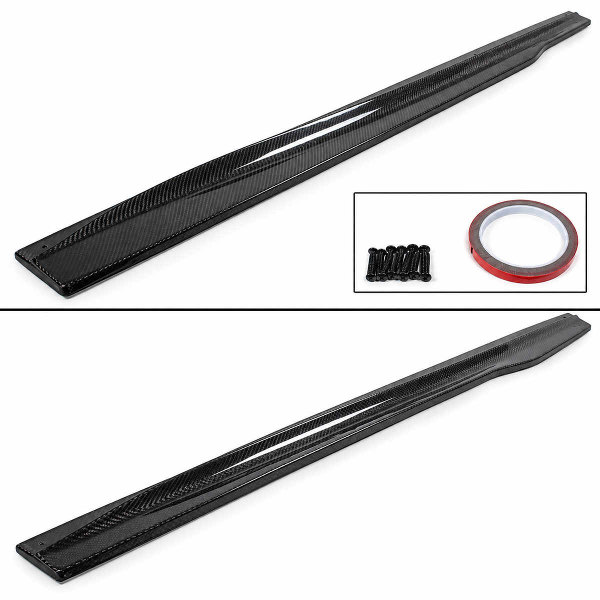 Paneles de extensión de faldón lateral de fibra de carbono estilo PSM para BMW F80 F81 M3 2015-2019