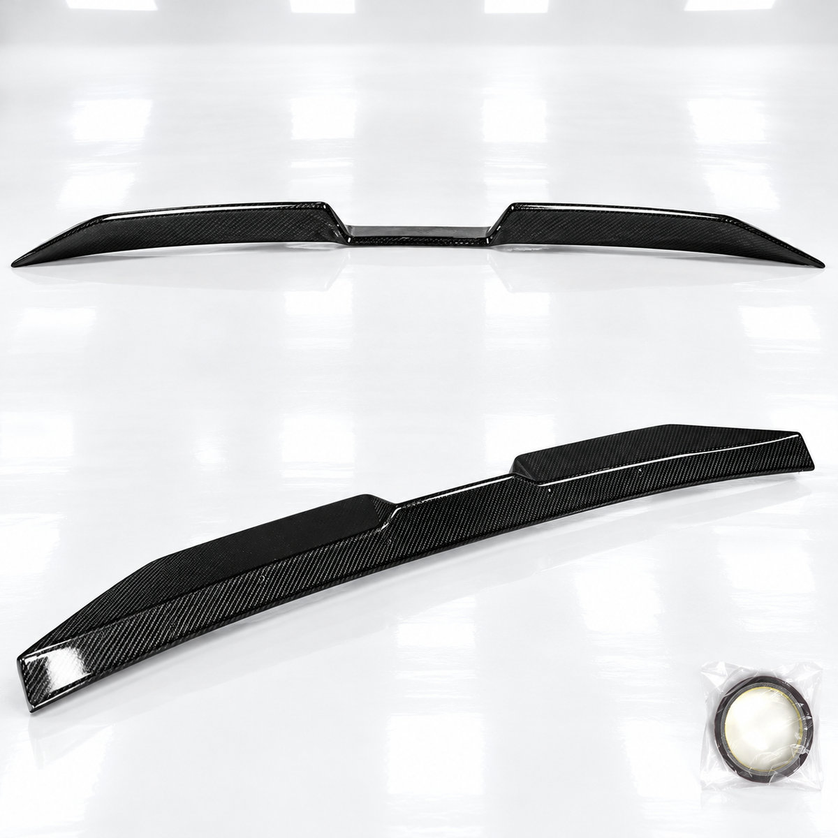 ALERÓN DE TECHO VENTANA TRASERA DE FIBRA DE CARBONO ESTILO SQ PARA BMW G60 530I G90 M5 2024-2027