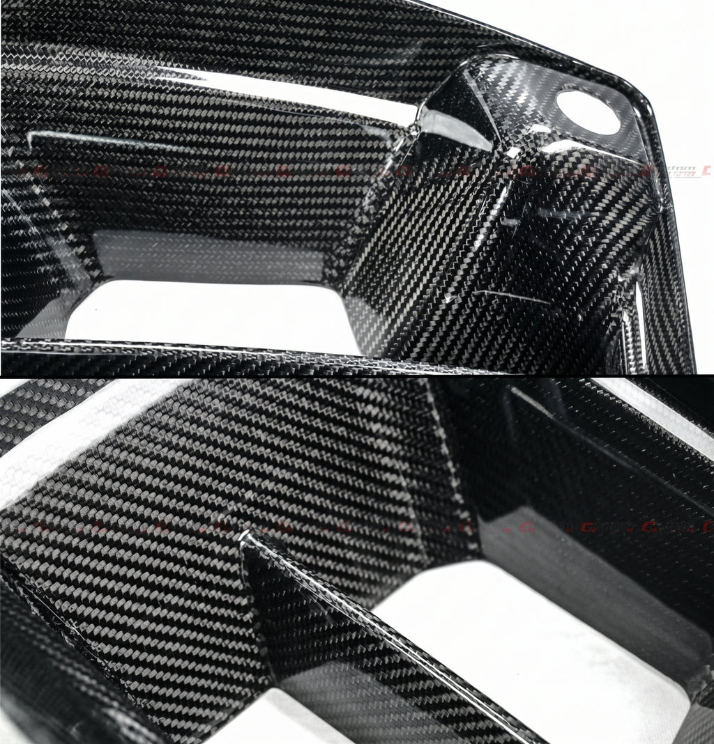 PARA BMW G87 M2 FIBRA CARBONO PARACHOQUES DELANTERO AIRE VENTILACIÓN ENTRADA MOLDURA CUBIERTA 2023-26