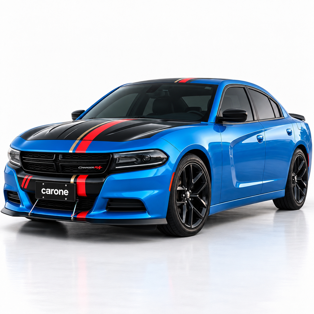 DODGE 15-23 R/T SXT ESTILO PARACHOQUES DELANTERO ALERÓN DIVISOR + VARILLA
