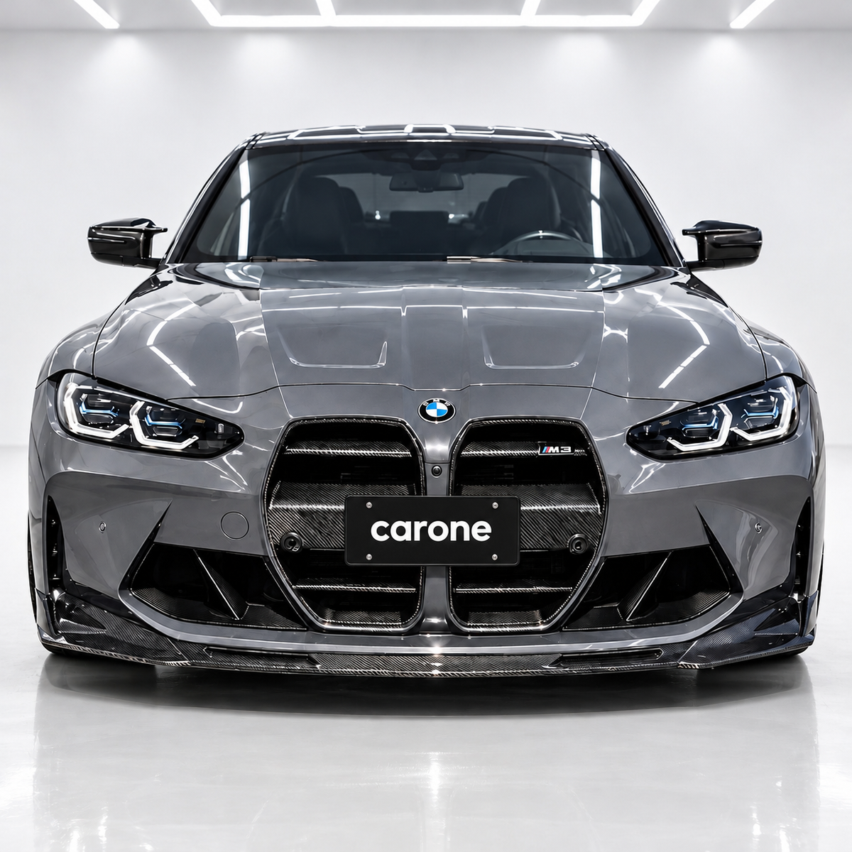 PARA BMW M3 G80 M4 G82 G83 ST STYLE REAL FIBRA CARBONO NARIZ REJILLA 2021-2026