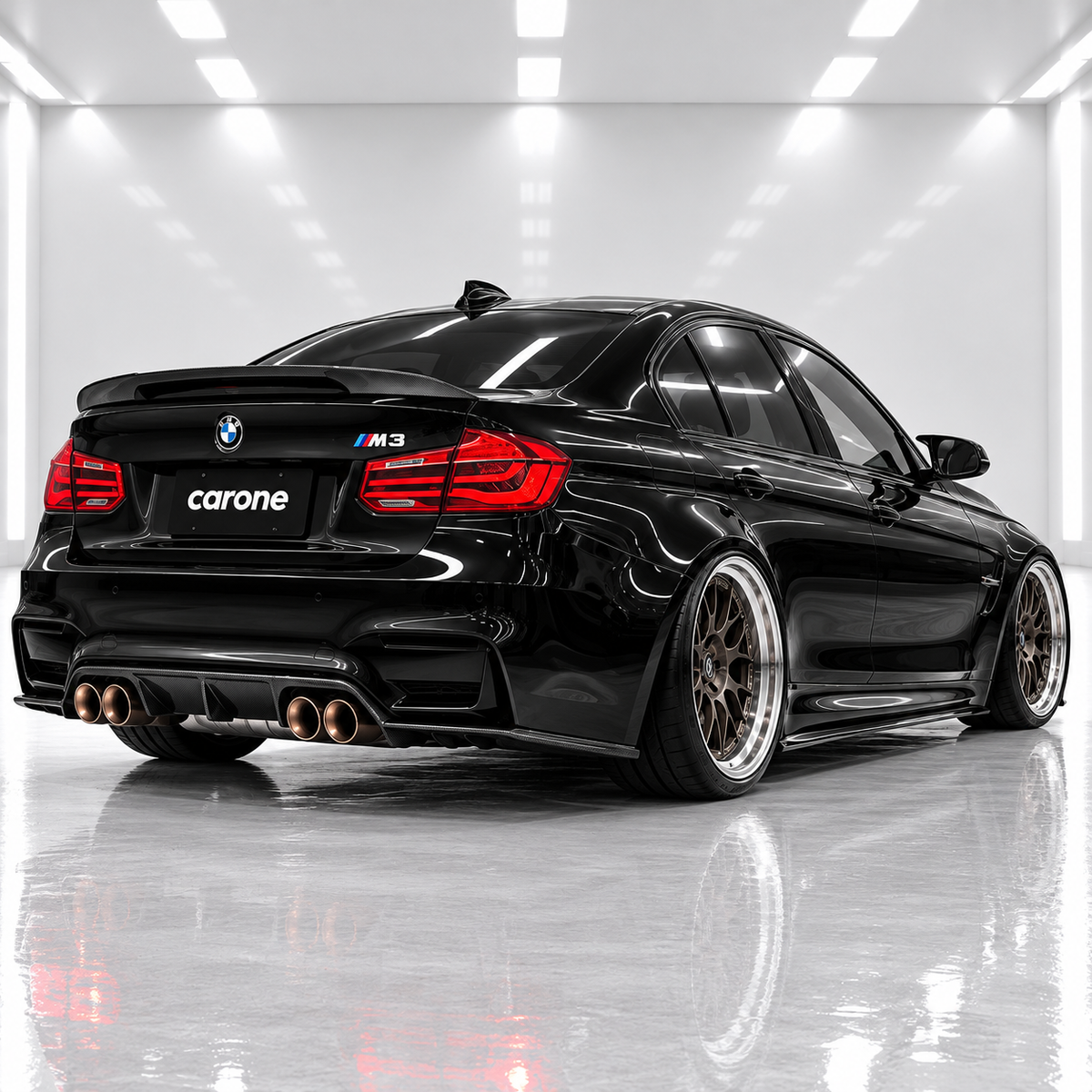 Paneles de extensión de faldón lateral de fibra de carbono estilo PSM para BMW F80 F81 M3 2015-2019
