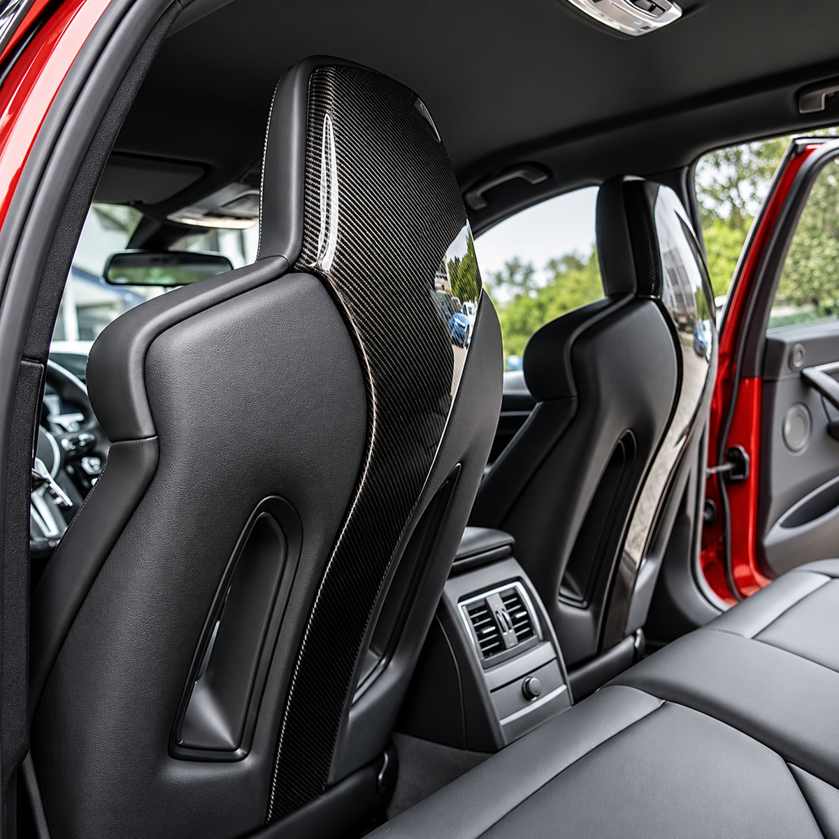 Tapa trasera de asiento de fibra de carbono preimpregnada para BMW F80 M3 F82 M4 15-20 F+ R 4 piezas