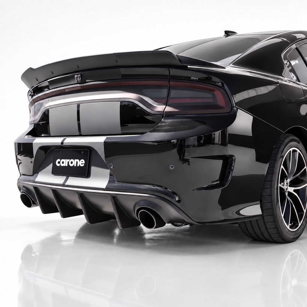 Dodge Charger SRT R/T Scat Pack 15-23 Difusor de parachoques trasero de fibra de carbono
