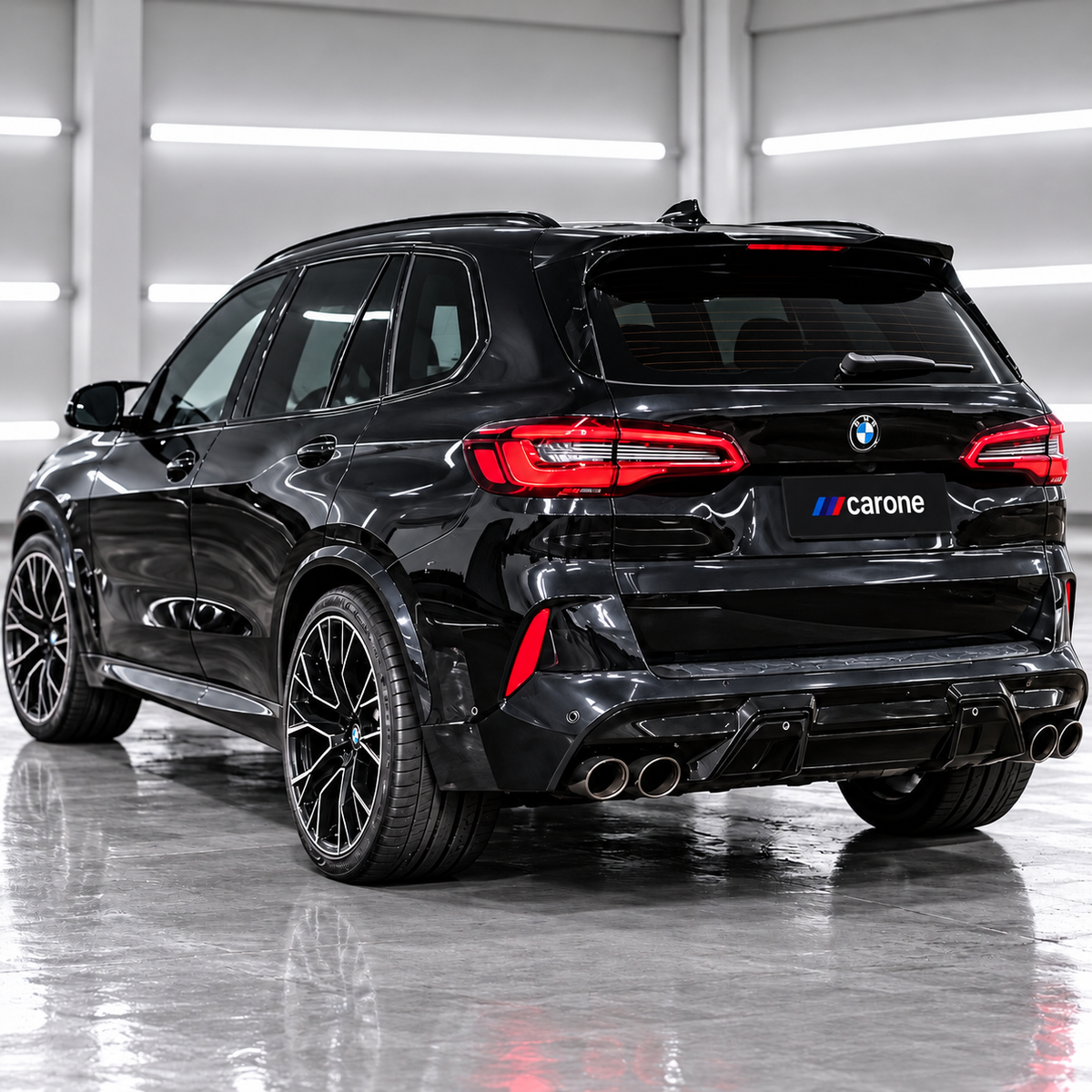 PARA BMW G05 X5 F95 X5M ESTILO MP 19-25 NEGRO BRILLANTE TECHO EXTENDIDO ALERÓN TAPA ALA