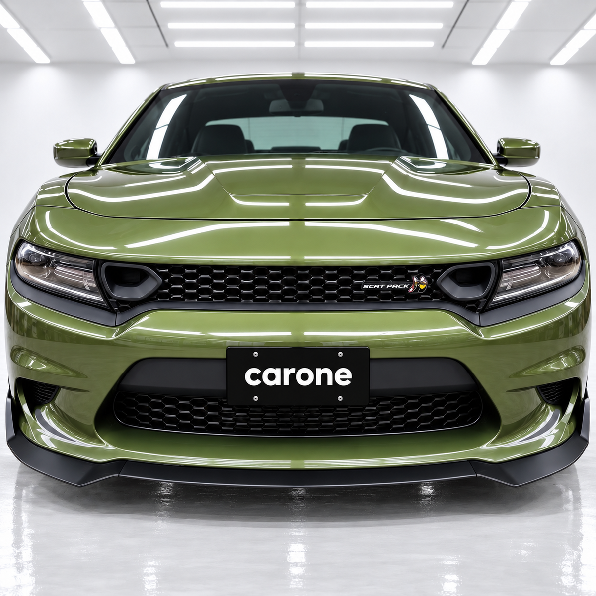 Kit de labios de parachoques delantero negro mate para Dodge Charger SRT Hellcat Scat Pack 2015-23