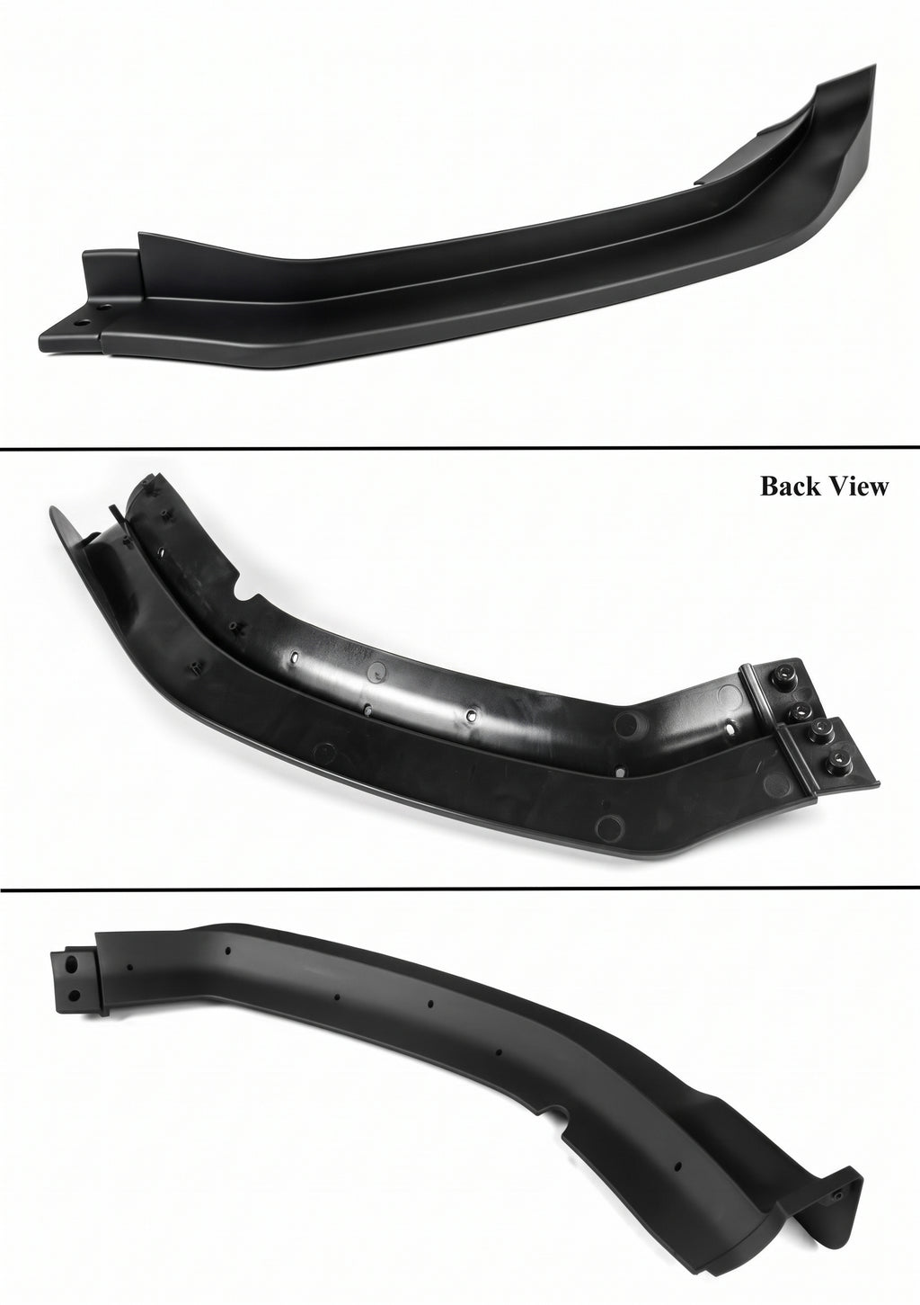 Dodge Charger SRT 20-23 WideBody estilo H winglet mate negro parachoques delantero labio