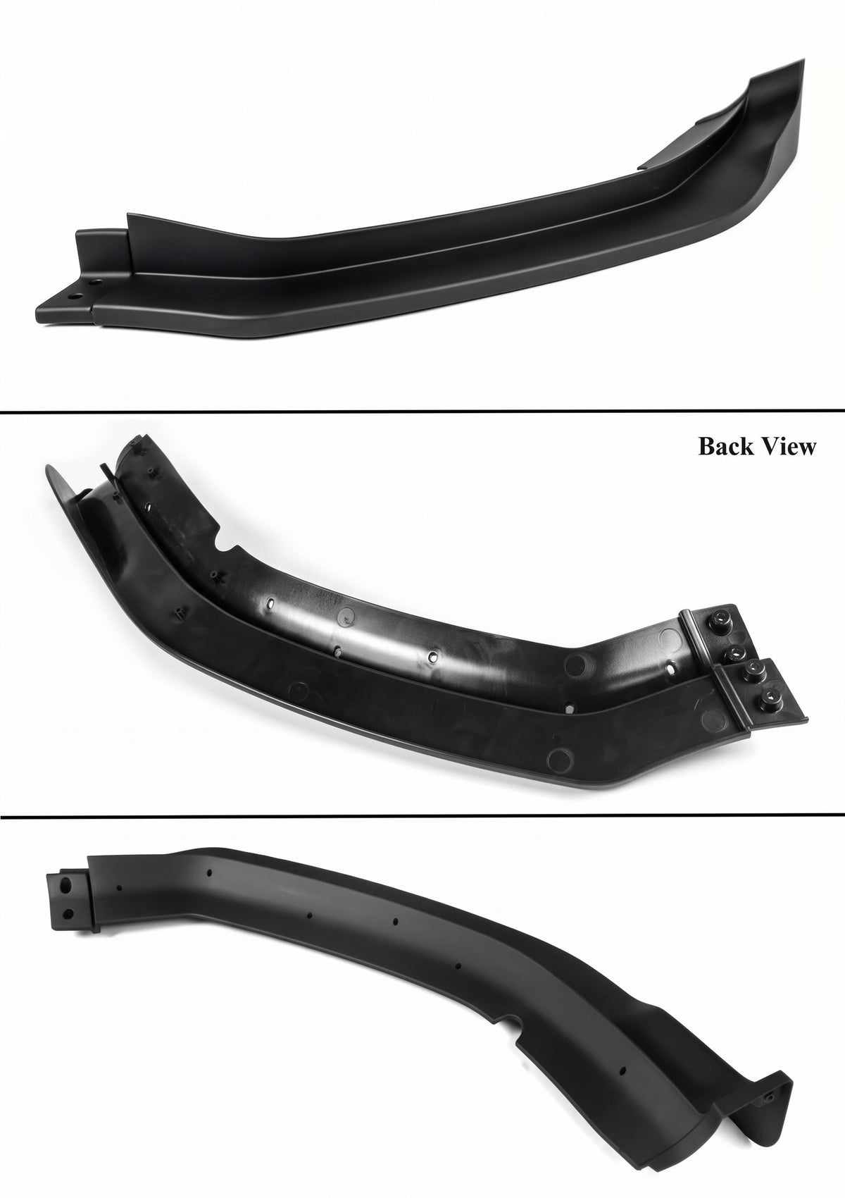 Dodge Charger SRT 20-23 WideBody estilo H winglet mate negro parachoques delantero labio