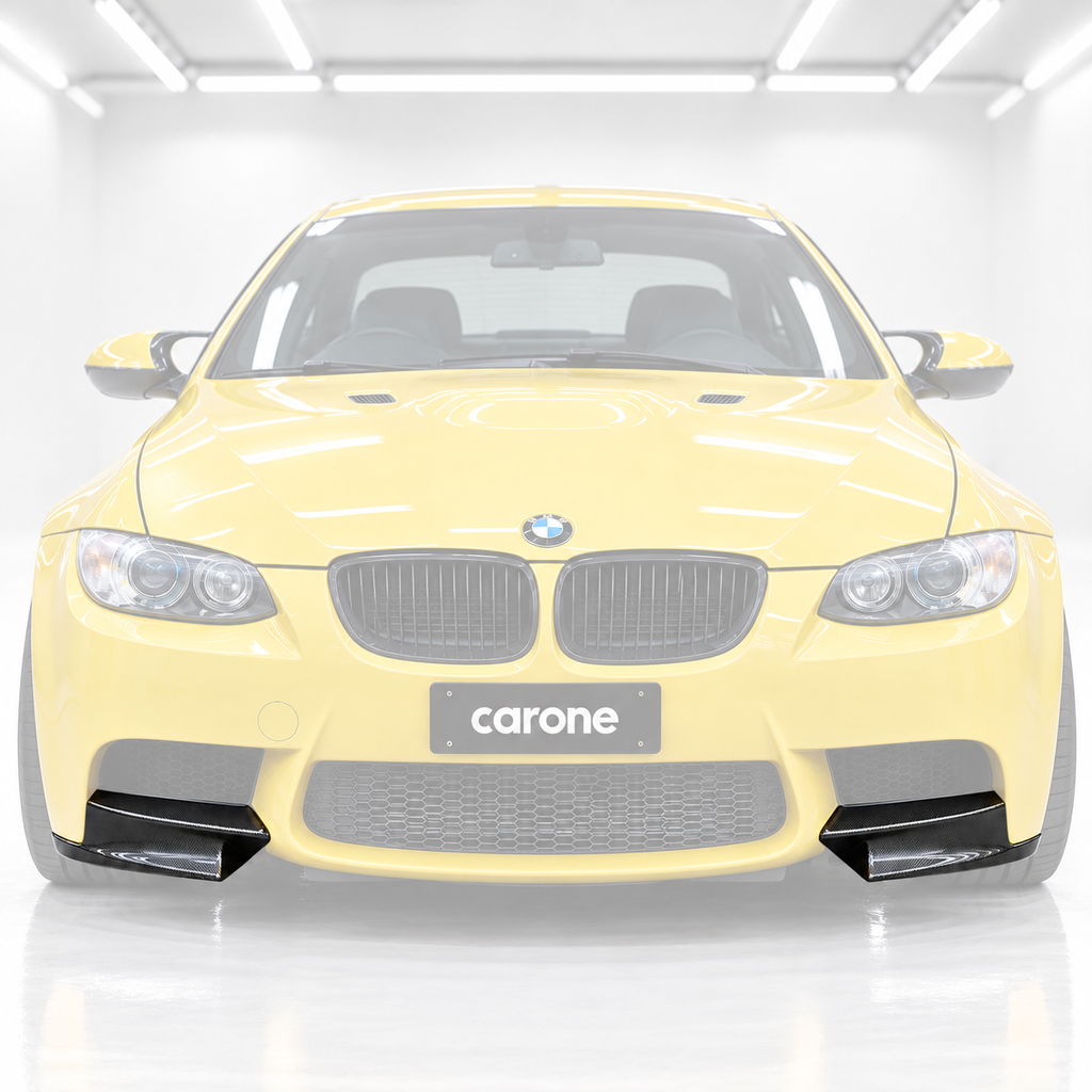 LABIO ALERÓN PARACHOQUES DIVISOR DELANTERO FIBRA CARBONO NEGRO PARA BMW E90 E92 E93 M3 07-13-