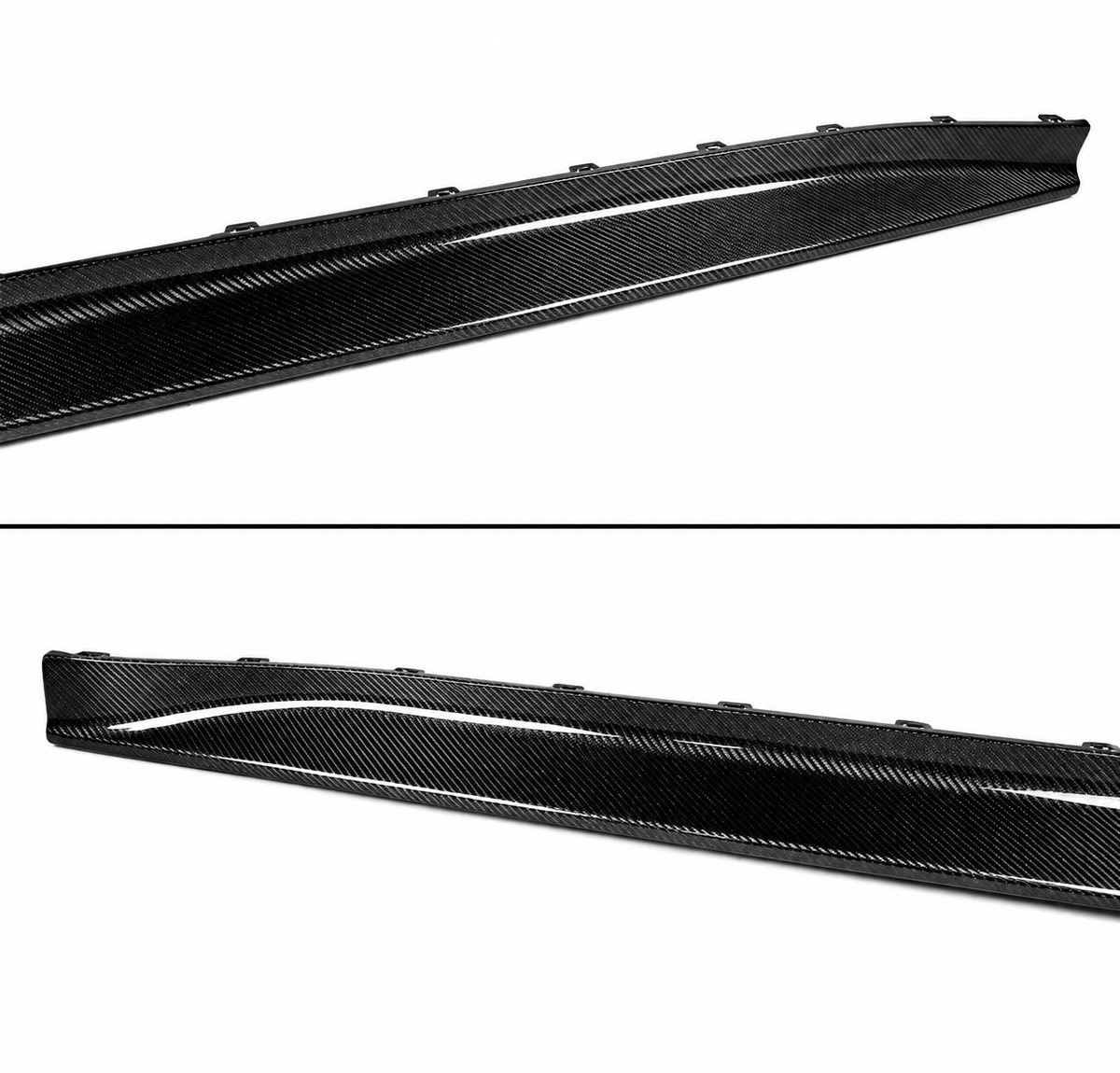PARA BMW G80 M3 2021-26 ESTILO VST FIBRA DE CARBONO FALDÓN PANEL EXTENSIÓN LATERAL BASCULANTE