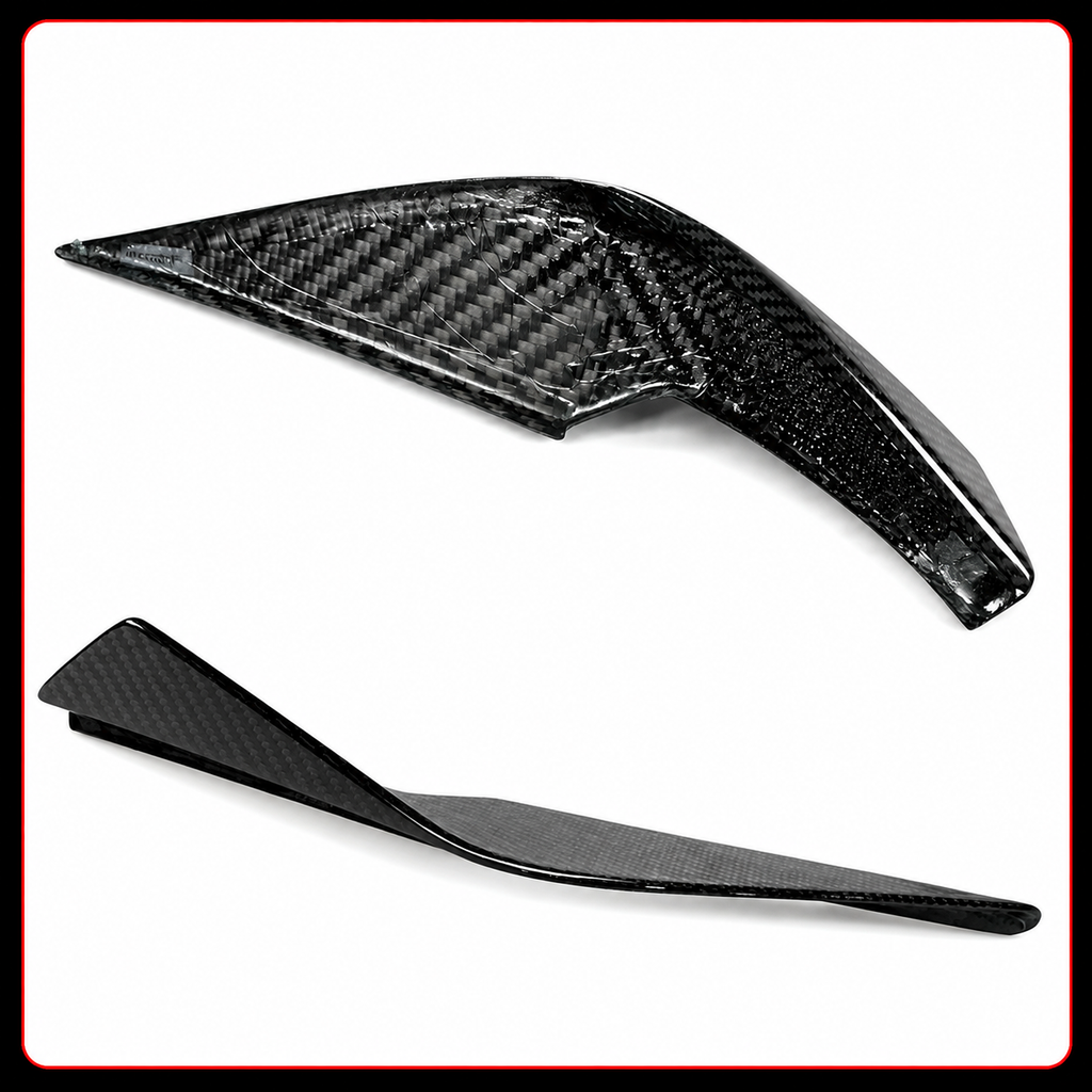 PARACHOQUES DE FIBRA DE CARBONO ESTILO VS CANARD ALETAS DE ALA PARA BMW G80 M3 G82 G83 M4 21-26