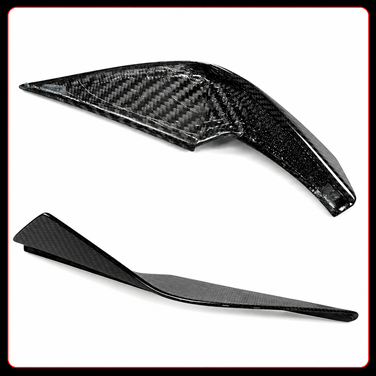 PARACHOQUES DE FIBRA DE CARBONO ESTILO VS CANARD ALETAS DE ALA PARA BMW G80 M3 G82 G83 M4 21-26