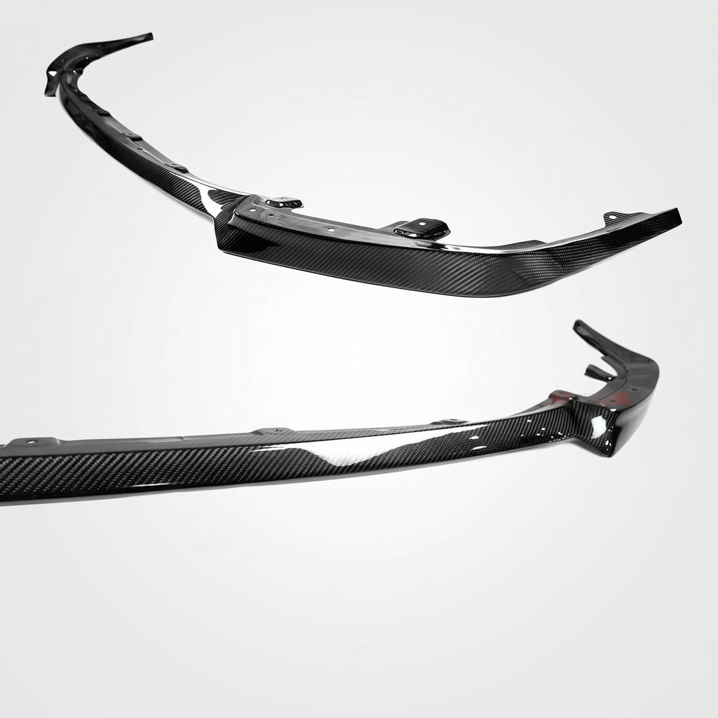 PARA BMW G87 M2 2023-26 FIBRA DE CARBONO REAL 1 PIEZA PARACHOQUES DELANTERO LABIO DIVISOR