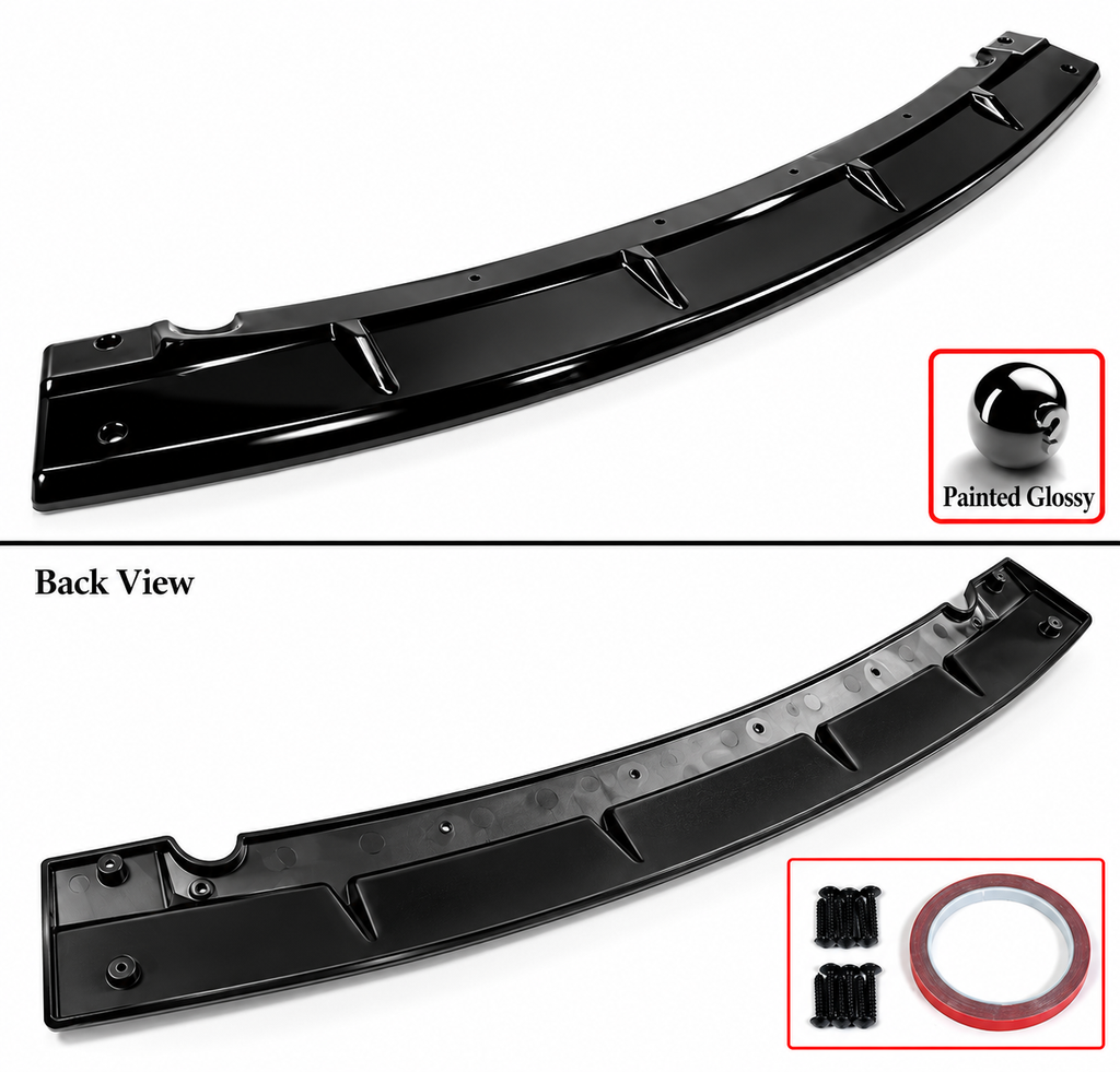 KIT DE LABIOS DE PARACHOQUES DELANTERO NEGRO BRILLANTE PARA BMW G20 330I M340I GT STYLE M SPORT 19-2022