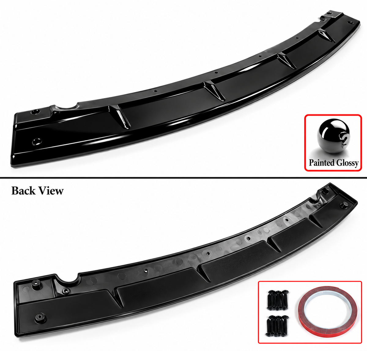 KIT DE LABIOS DE PARACHOQUES DELANTERO NEGRO BRILLANTE PARA BMW G20 330I M340I GT STYLE M SPORT 19-2022