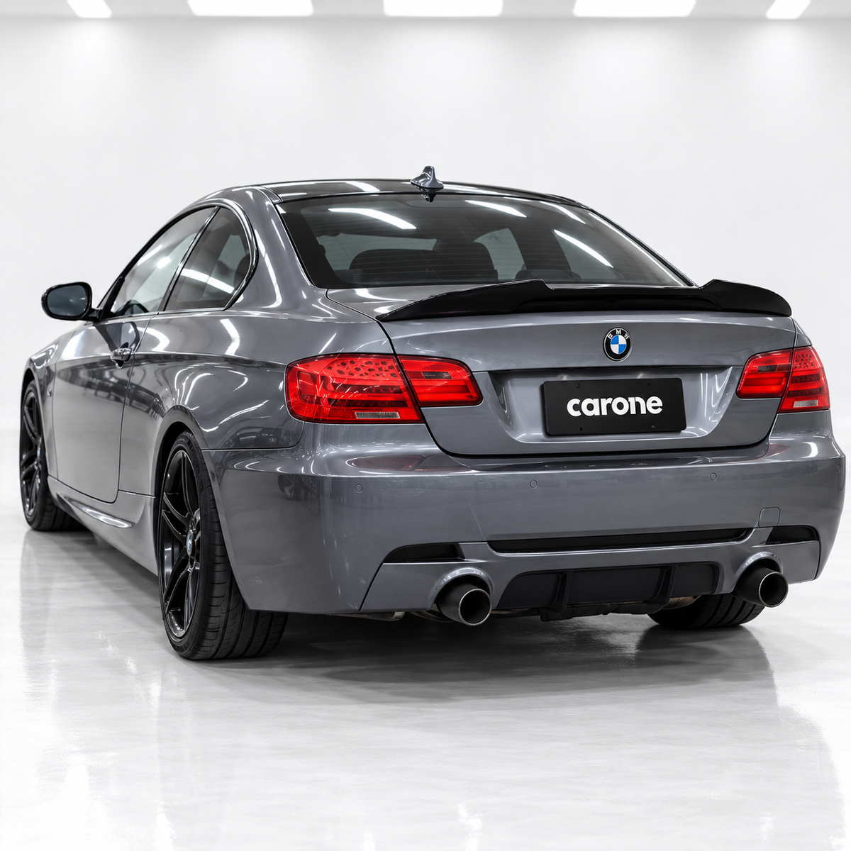 ALERÓN MALETERO NEGRO BRILLANTE BMW E92 M3 328i 335i V2 PSM DUCKBILL 2007-2013
