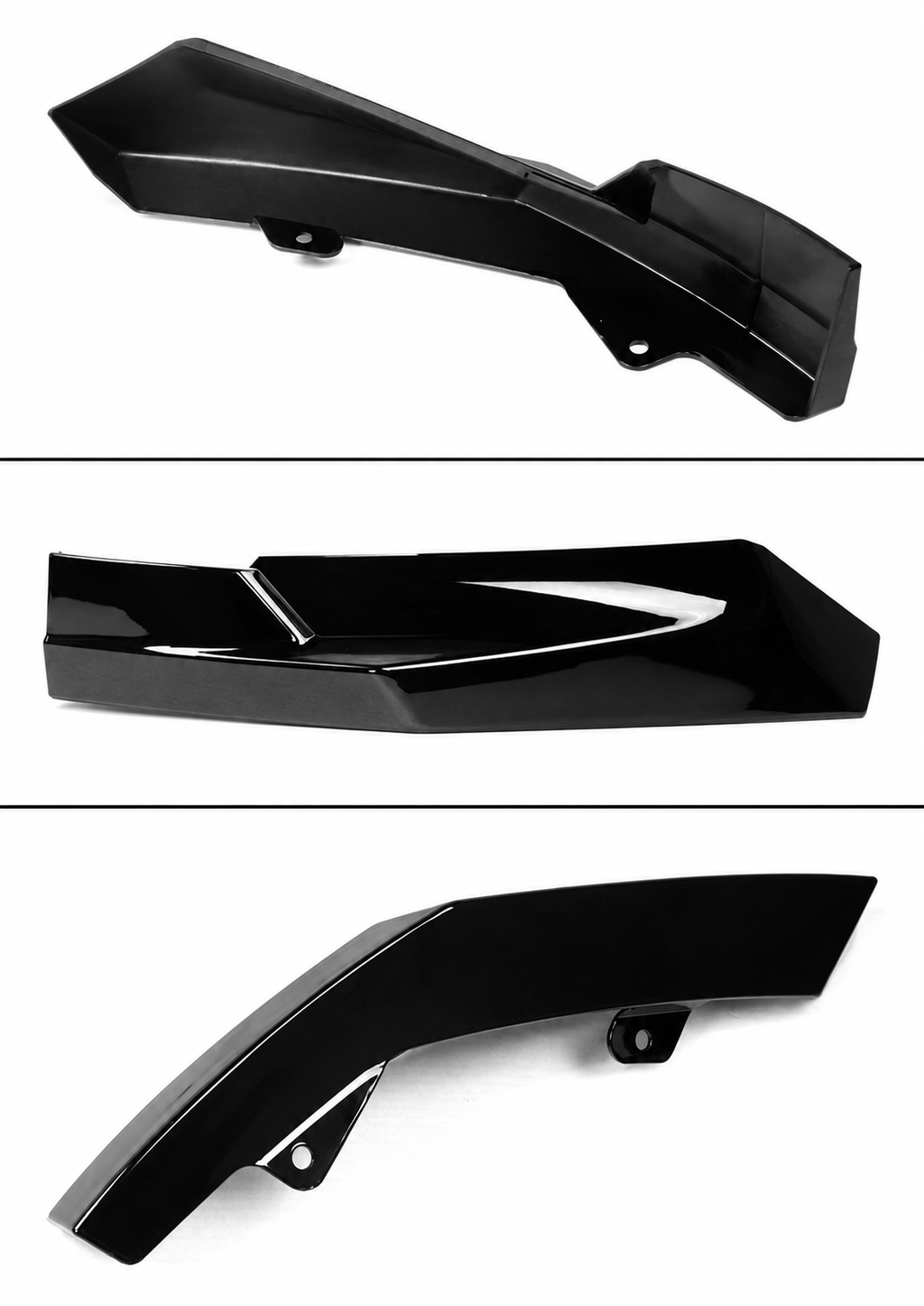 KIT DE LABIOS DE PARACHOQUES DELANTERO NEGRO BRILLANTE ESTILO RENDIMIENTO BMW G80 M3 G82 M4 21-26