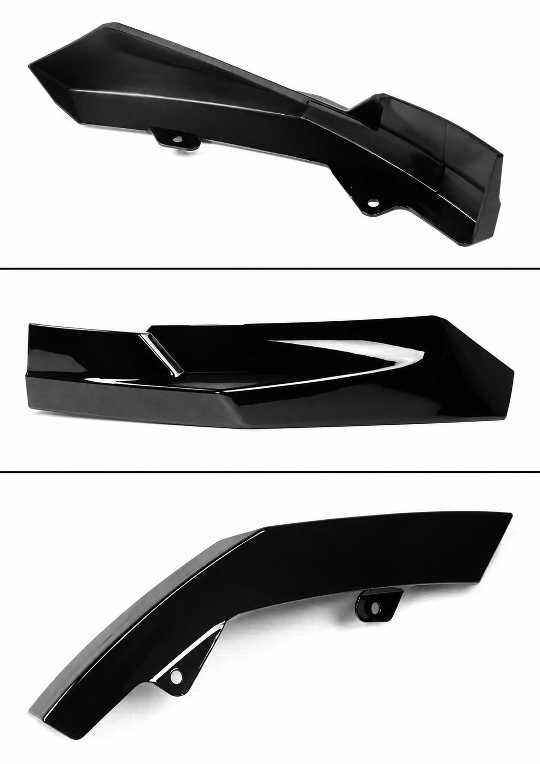 KIT DE LABIOS DE PARACHOQUES DELANTERO NEGRO BRILLANTE ESTILO RENDIMIENTO BMW G80 M3 G82 M4 21-26