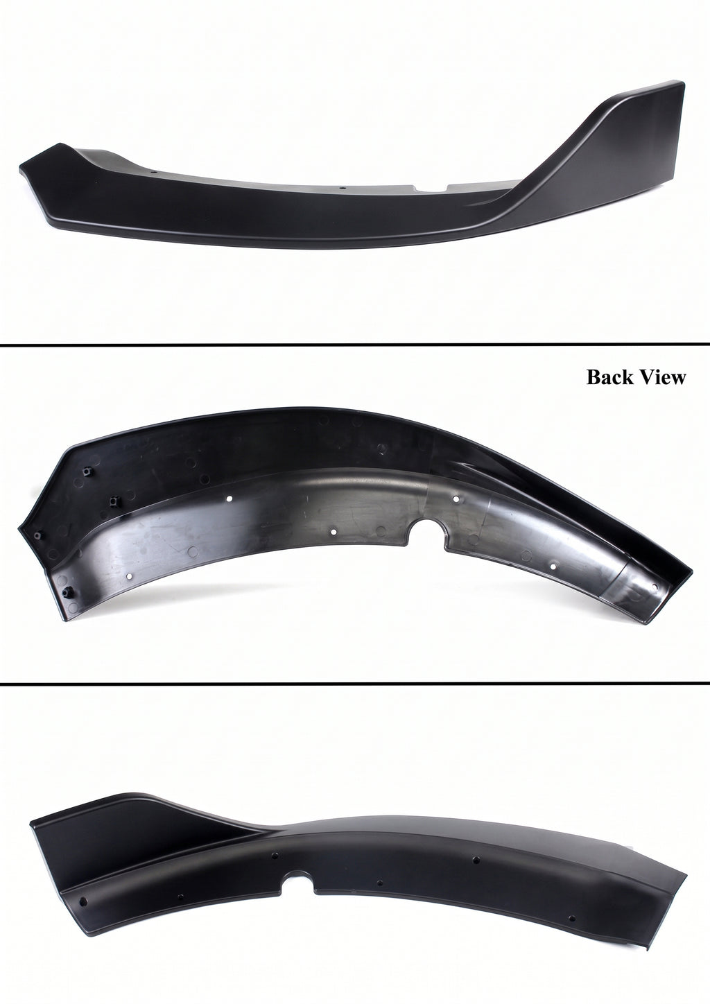 Dodge Charger SRT 2015-2023 DIVISOR DE LABIOS PARA PARACHOQUES NEGRO MATE DOBLE CUBIERTA