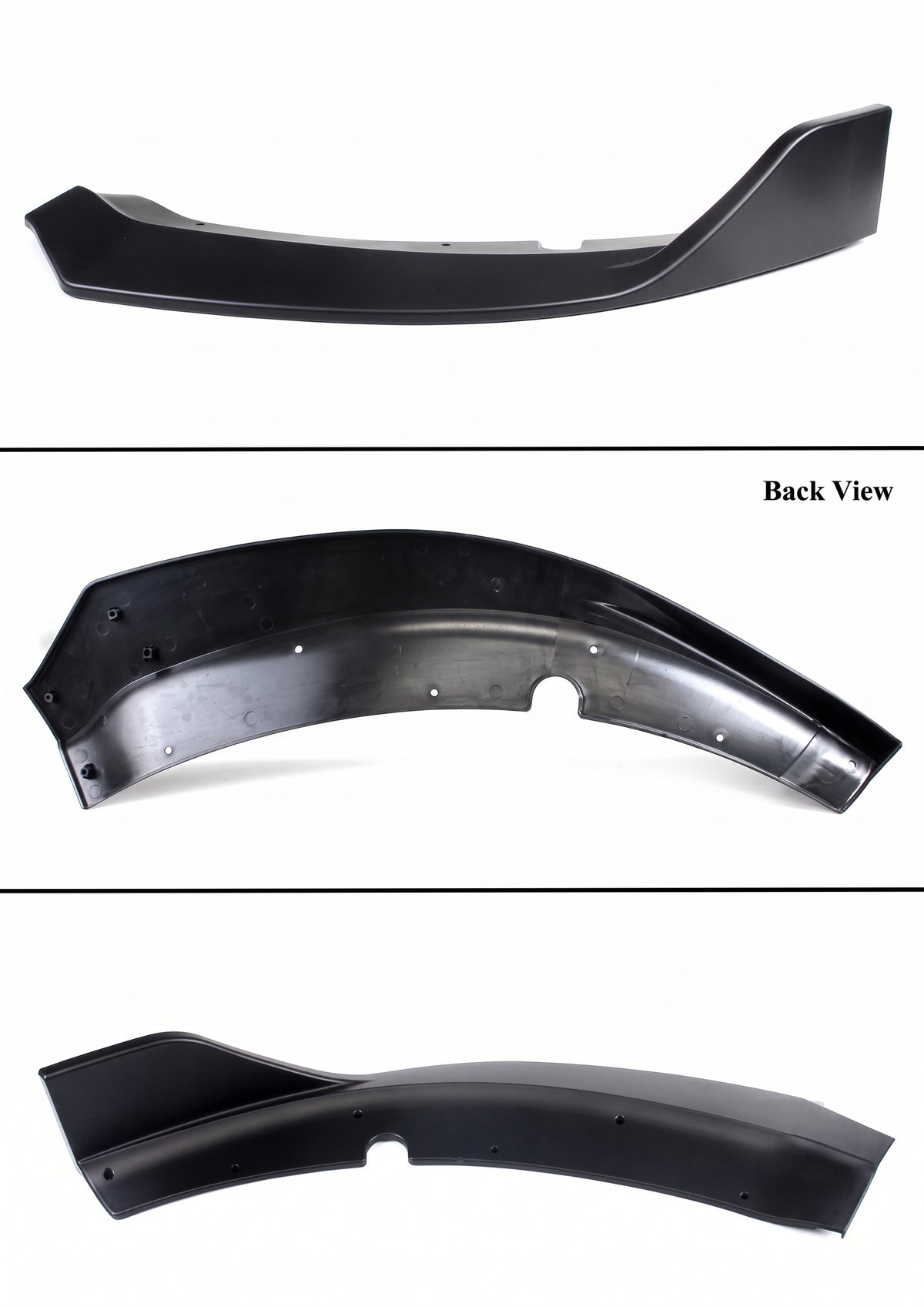 Dodge Charger SRT 2015-2023 DIVISOR DE LABIOS PARA PARACHOQUES NEGRO MATE DOBLE CUBIERTA
