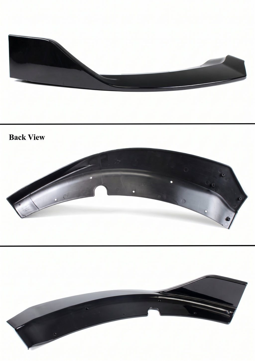 DODGE CHARGER SRT V3 15-23 DIVISOR DE LABIOS PARA PARACHOQUES DELANTERO NEGRO BRILLANTE DOBLE CUBIERTA