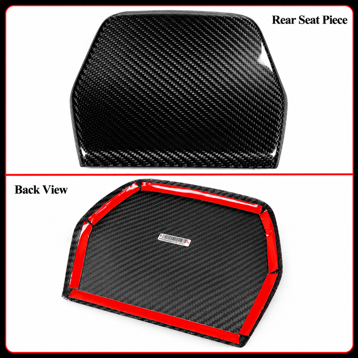 Tapa trasera de asiento de fibra de carbono preimpregnada para BMW F80 M3 F82 M4 15-20 F+ R 4 piezas