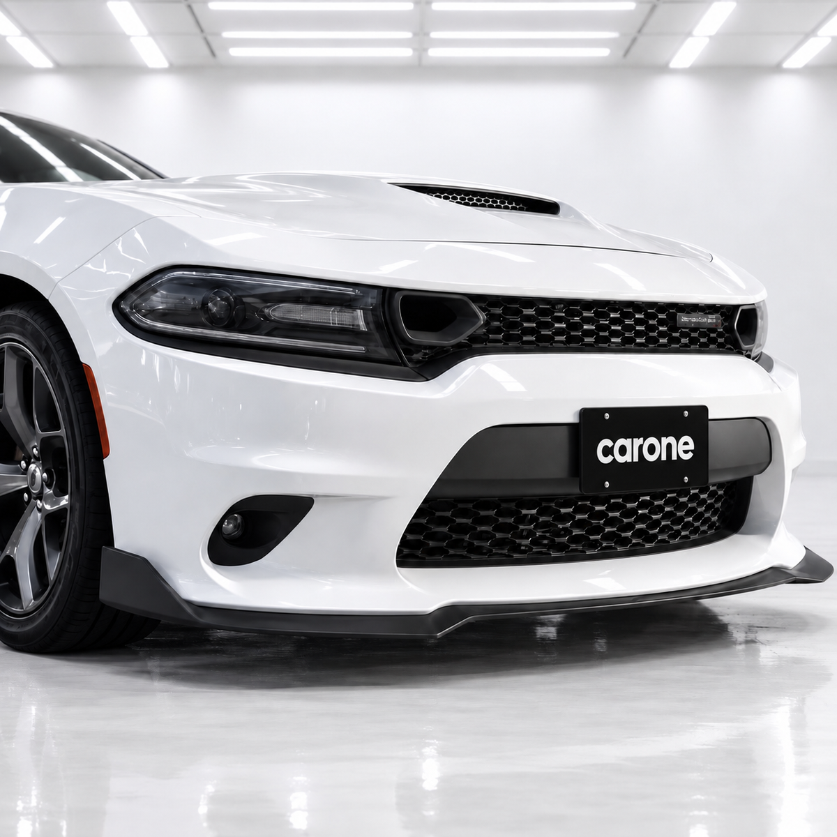 Kit de labios de parachoques delantero negro mate para Dodge Charger SRT Hellcat Scat Pack 2015-23
