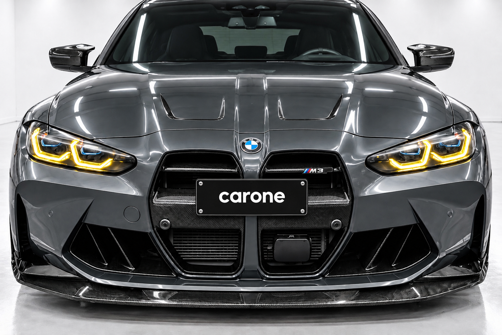 Parrilla delantera de fibra de carbono preimpregnada estilo VR 21-26 BMW M3 G80 M4 G82 G83